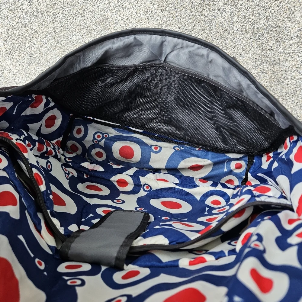 RARE North Face Fausto Crossbody Cycling Messenger Bag Black Moto Pack Backpack